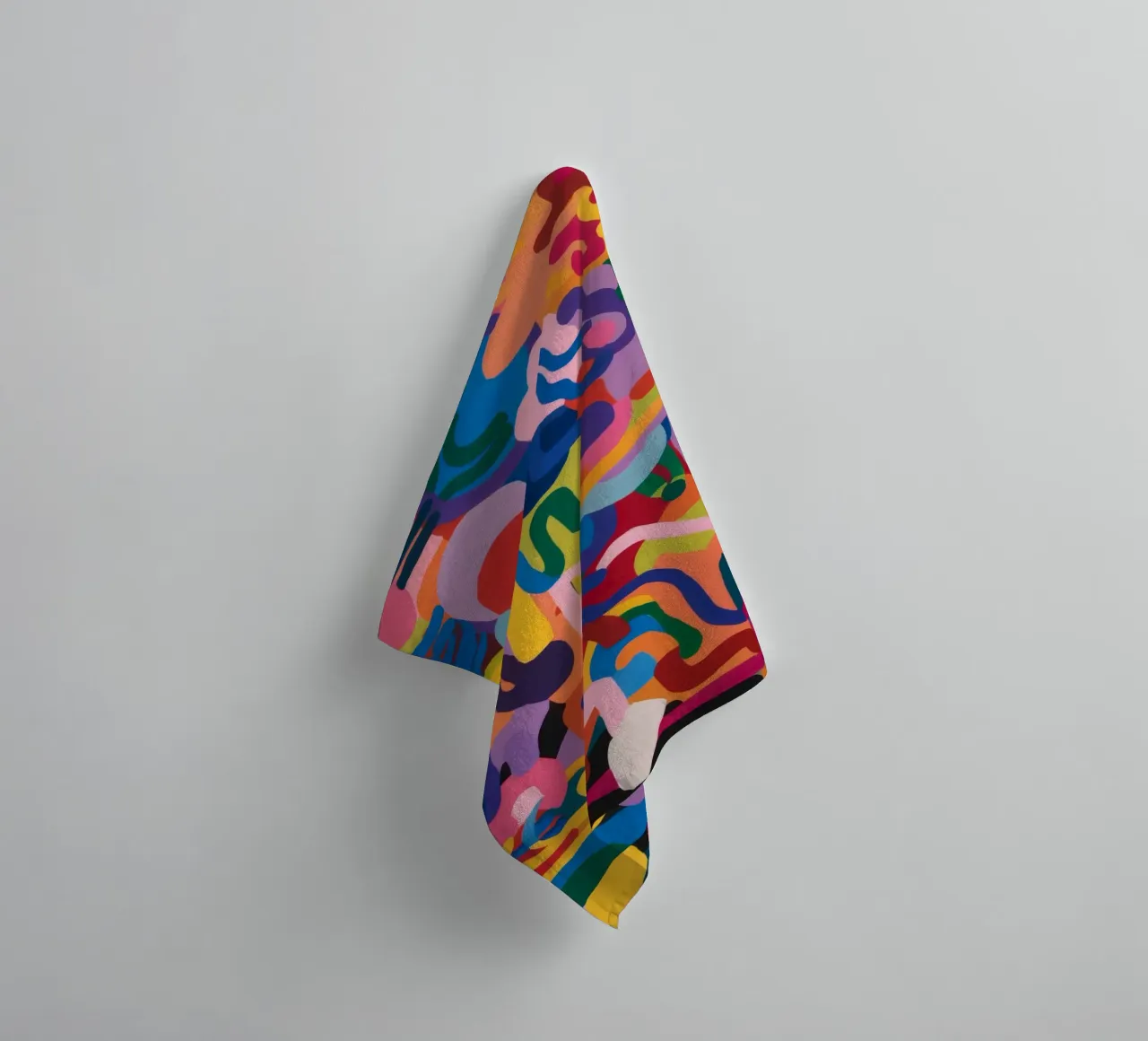 Chromatic Chaos Flow towel by Zep Layers