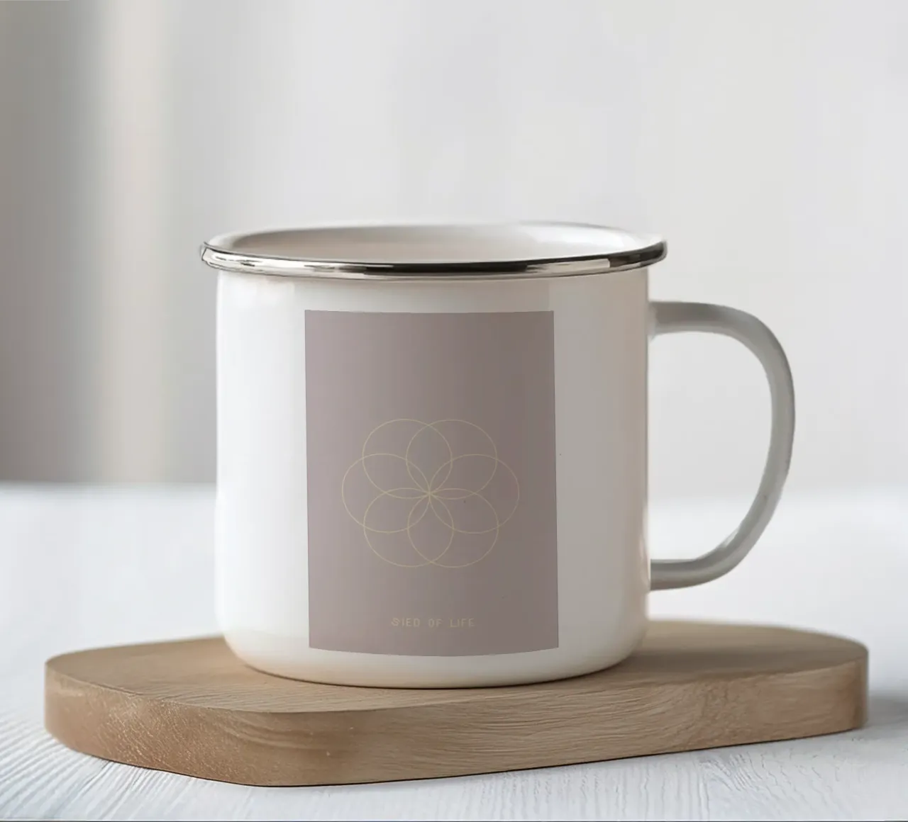 Sied of life tazza in smalto da AESTHETIC VIBES by Isabel