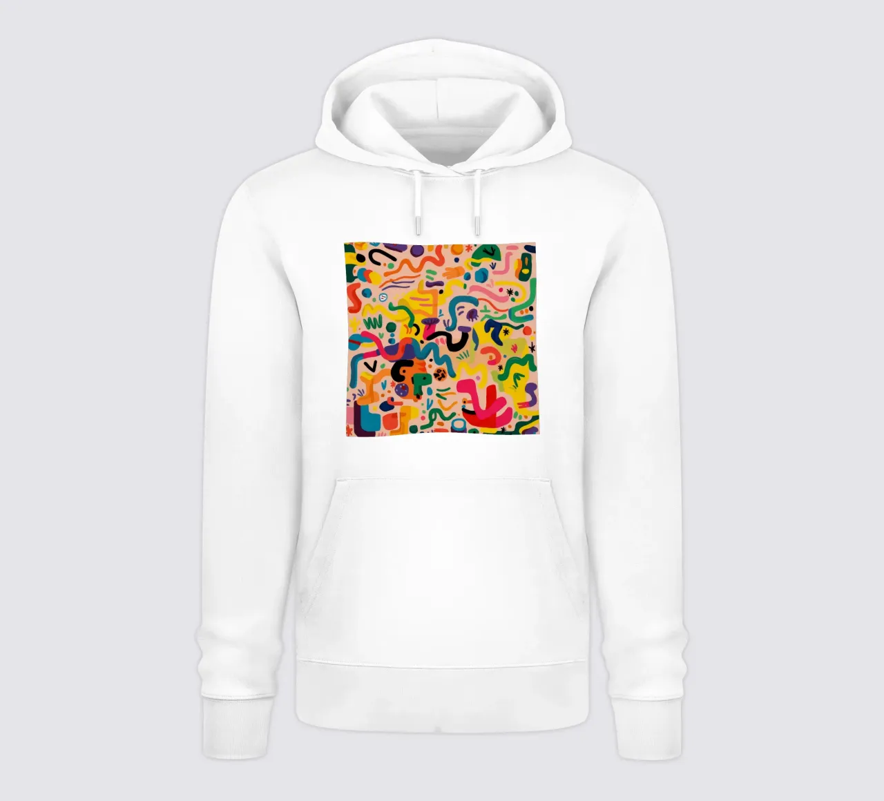 Scarabocchi di colore stravaganti felpa con cappuccio da Zep Layers