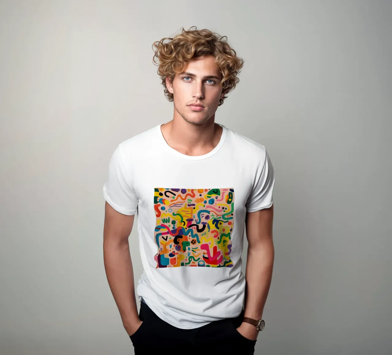 Whimsy Color Scribbles t-shirt by Zep Layers