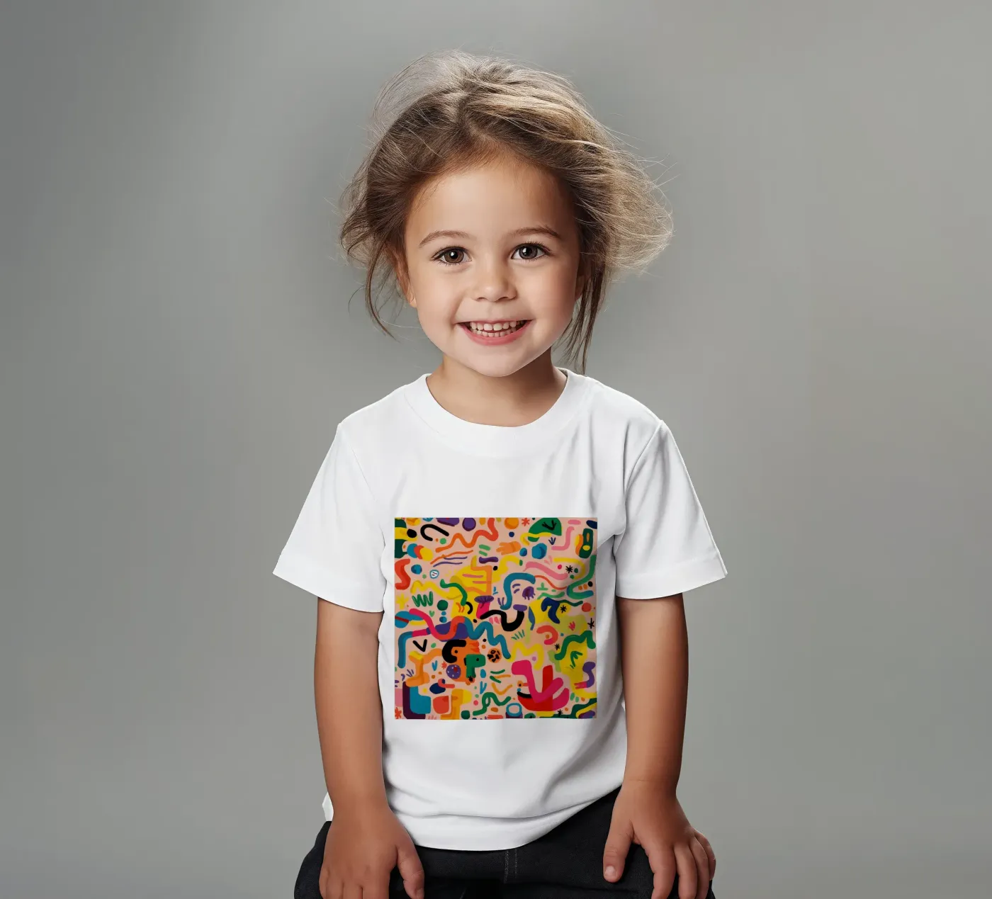 Whimsy Color Scribbles t-shirt bambini da Zep Layers