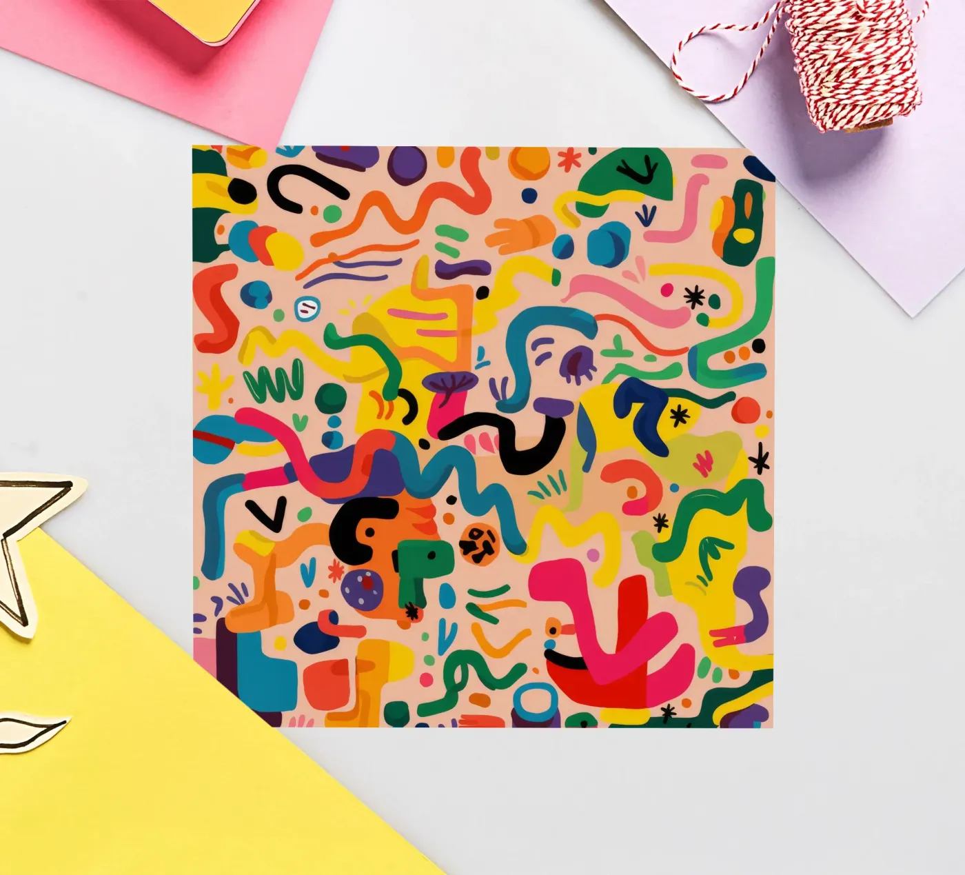 Whimsy Color Scribbles sticker by Zep Layers