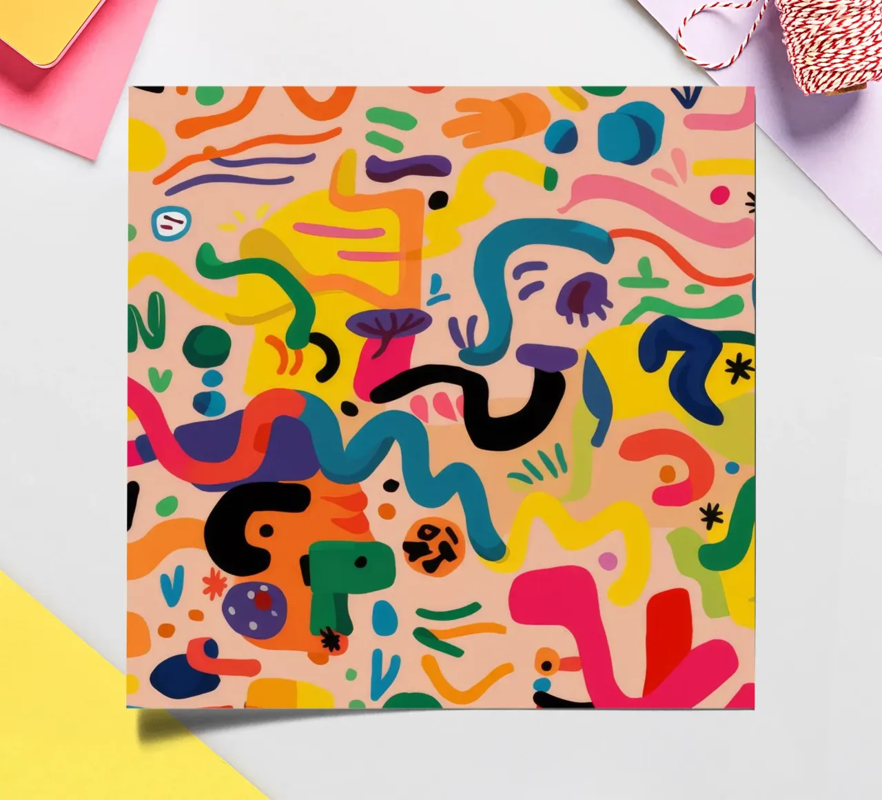 Whimsy Color Scribbles sticker sheet by Zep Layers