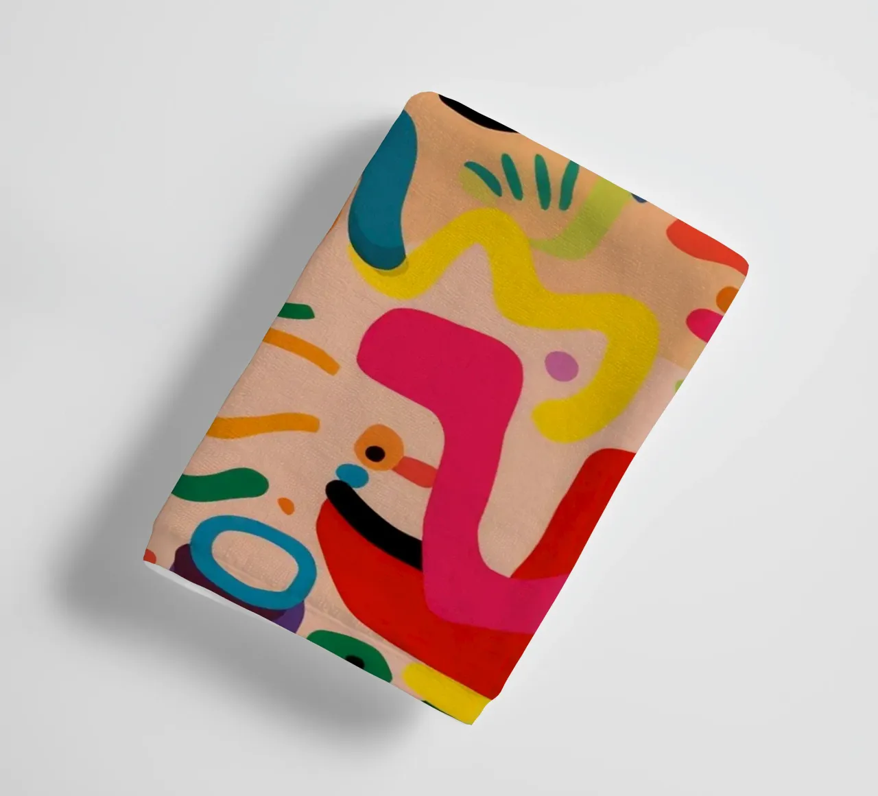 Whimsy Color Scribbles towel by Zep Layers