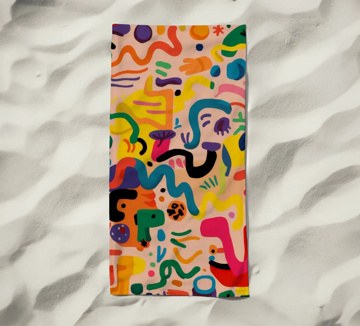 Whimsy Color Scribbles telo mare da Zep Layers