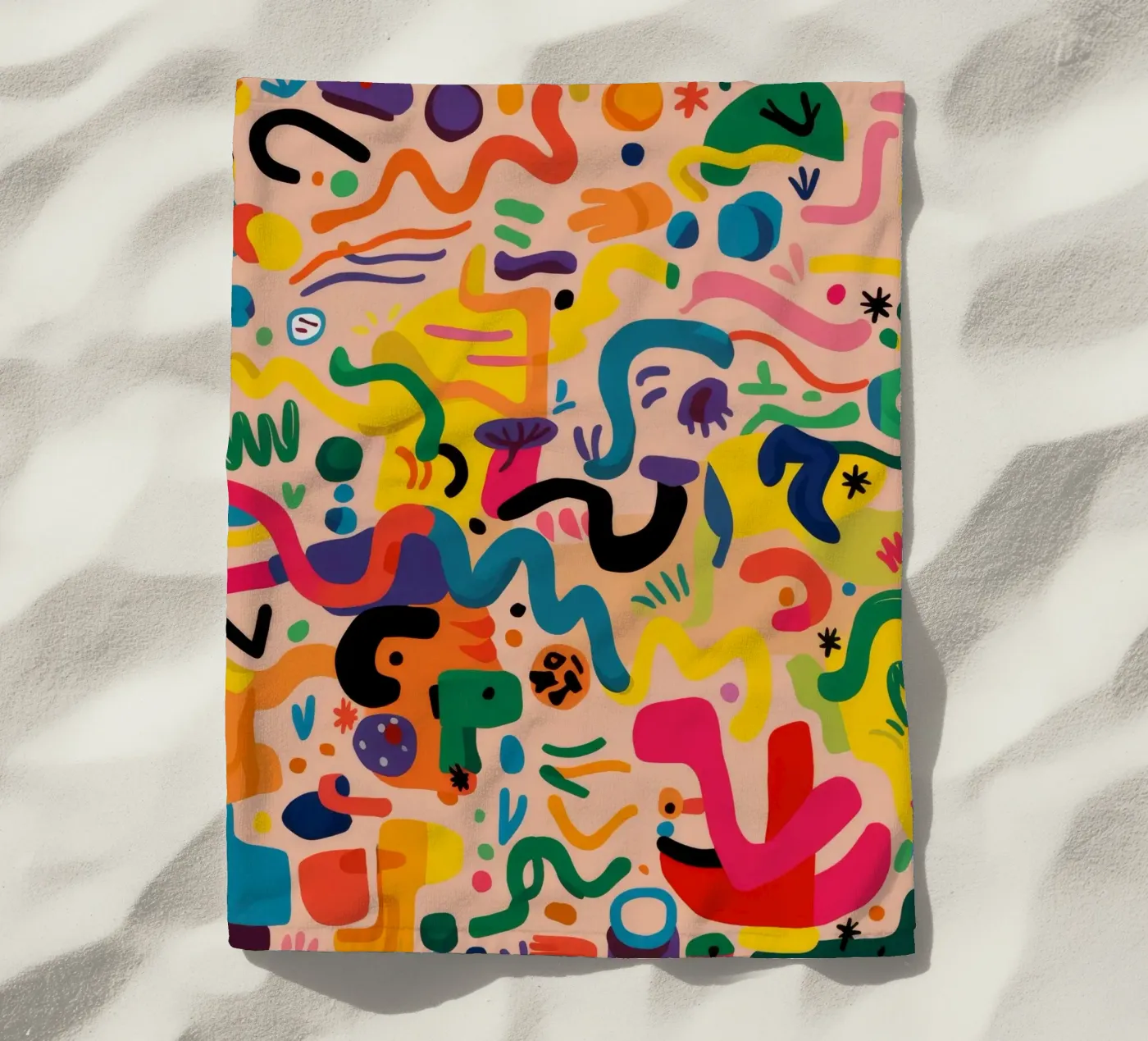 Whimsy Color Scribbles telo mare da Zep Layers