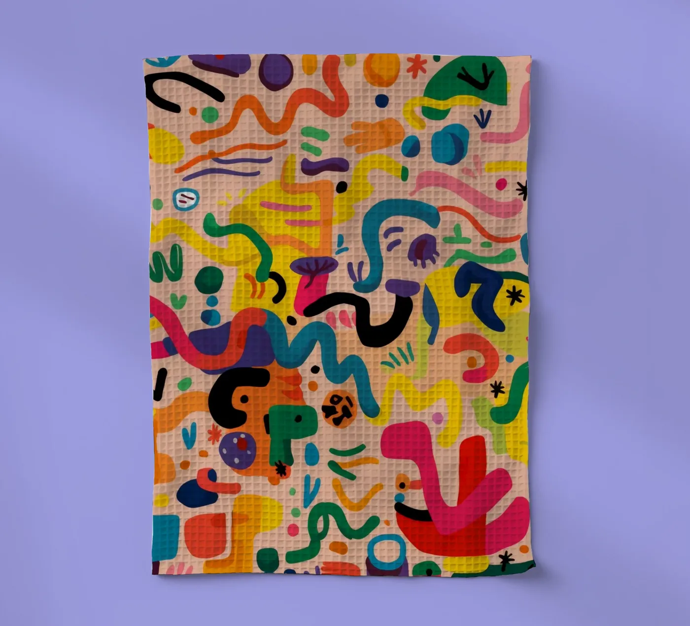 Whimsy Color Scribbles torchon de Zep Layers