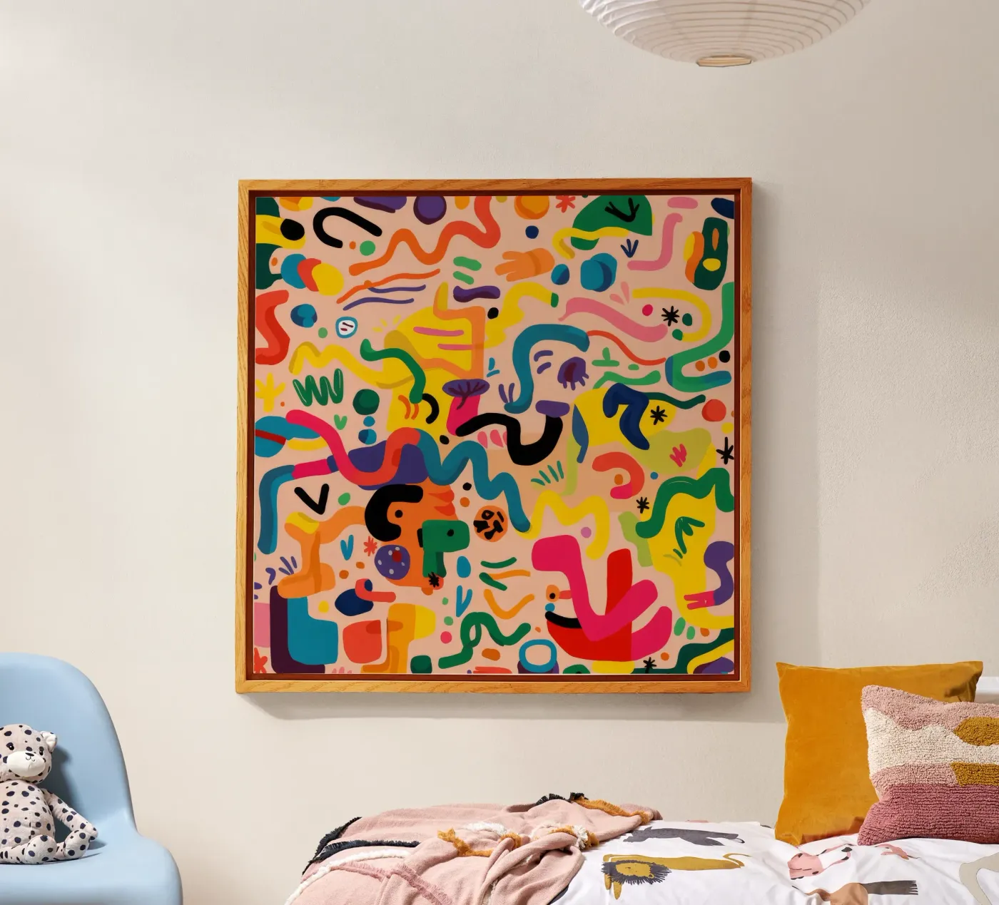 Whimsy Color Scribbles acryl van Zep Layers