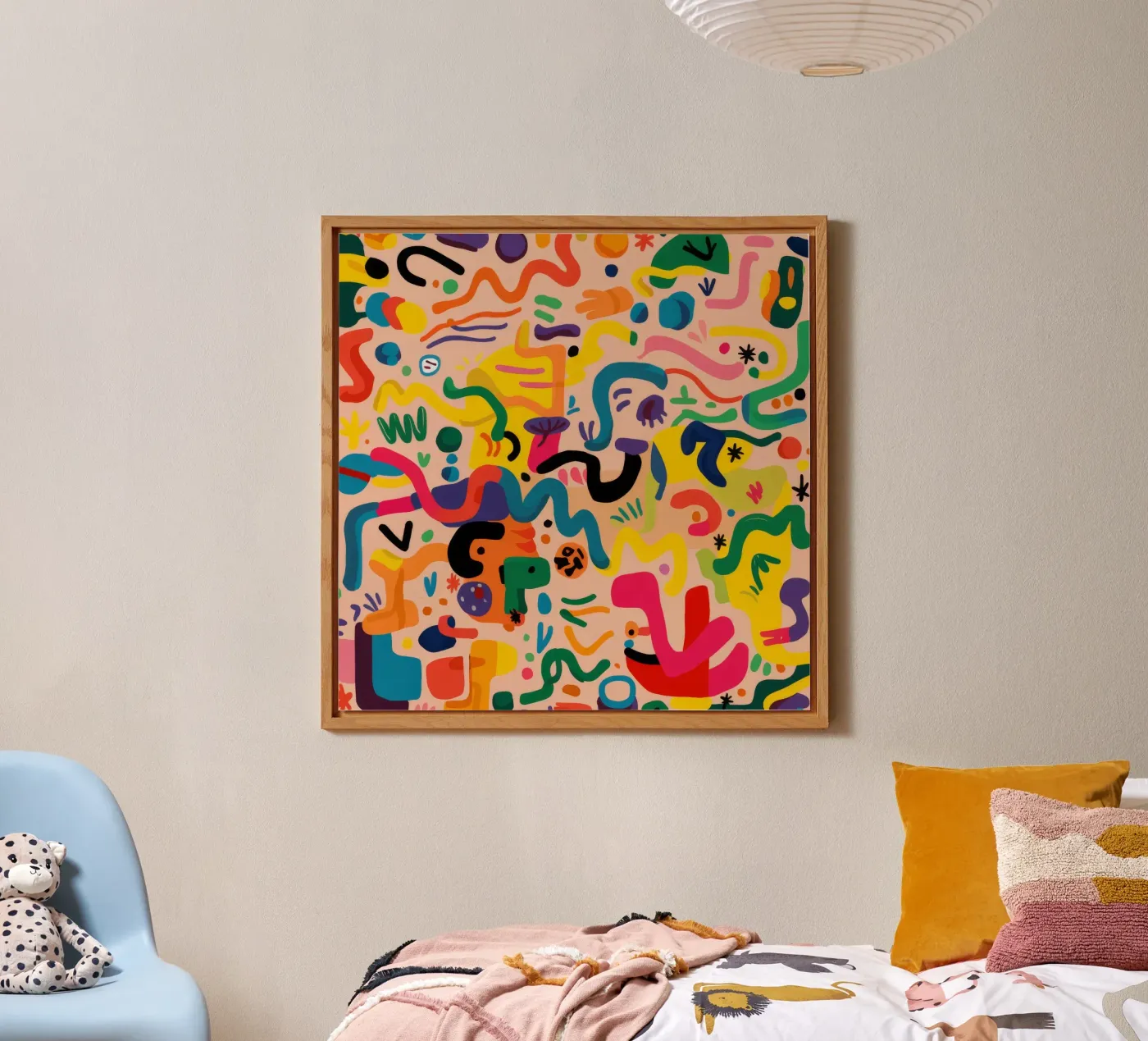 Whimsy Color Scribbles pannello forex da Zep Layers