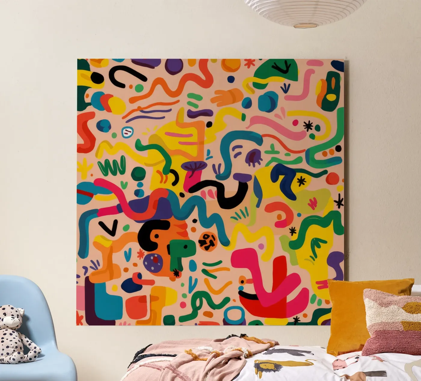 Whimsy Color Scribbles pannello forex da Zep Layers