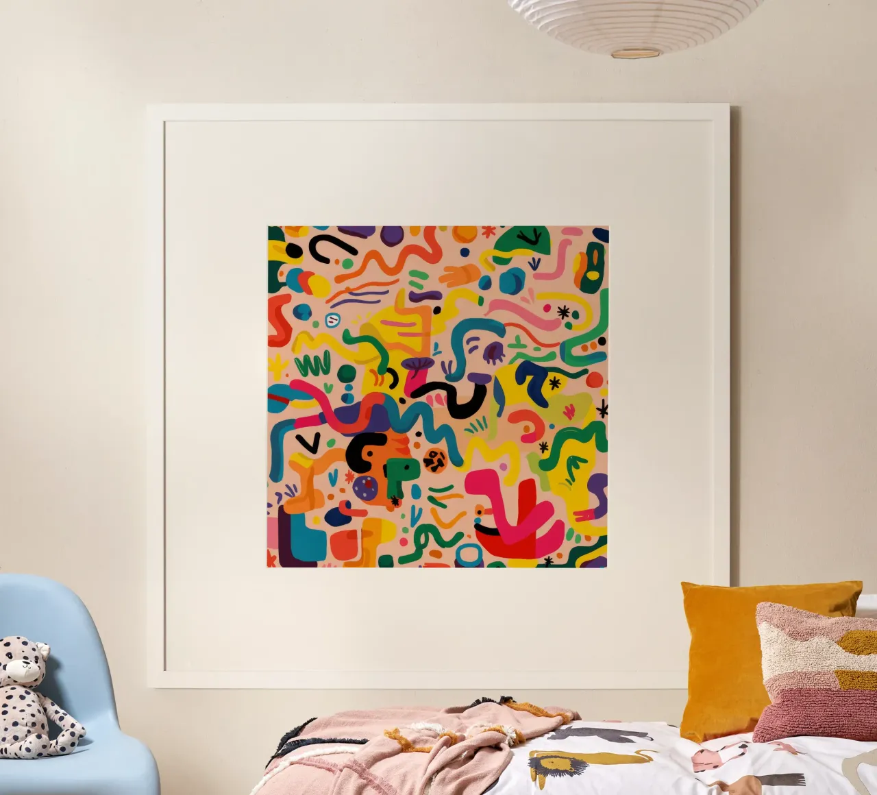 Whimsy Color Scribbles poster by Zep Layers