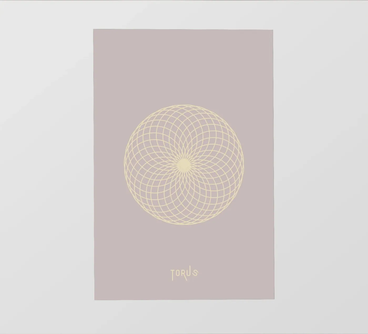 Torus fotobehang van isabels_wunderwelt_digital_art