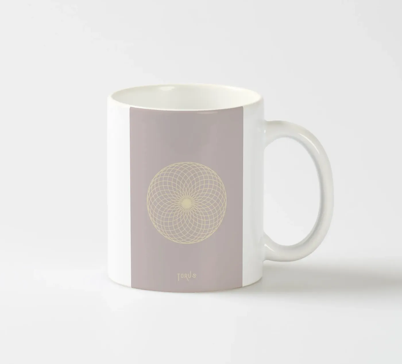 Torus ceramic mug by isabels_wunderwelt_digital_art