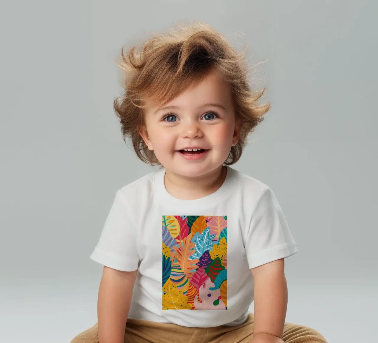 Tropical Featherfall baby t-shirt by Zep Layers