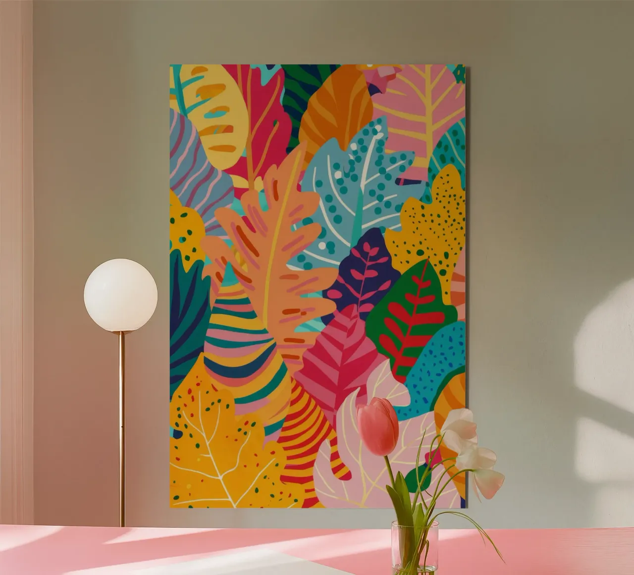 Piumaggio tropicale alluminio dibond da Zep Layers