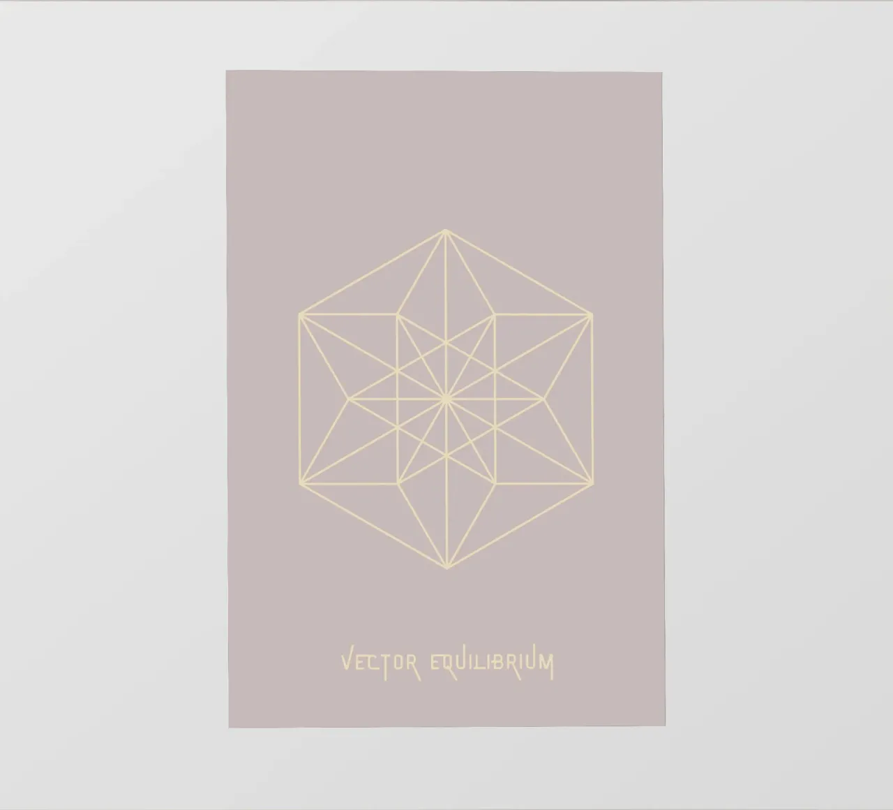 Vector Equilibrium pellicola backlit da AESTHETIC VIBES by Isabel