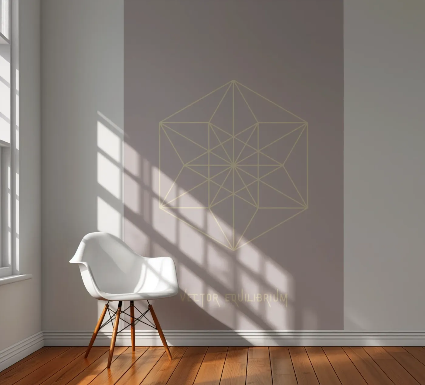 Vector Equilibrium fotobehang van isabels_wunderwelt_digital_art
