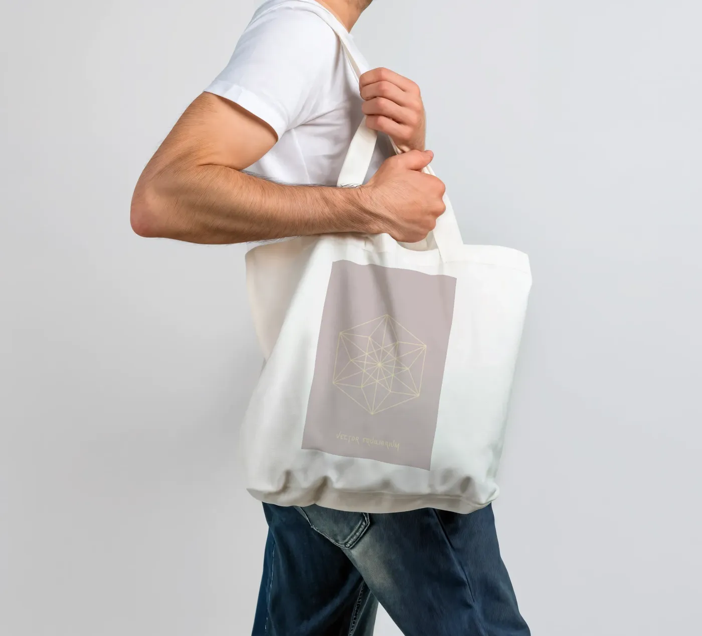 Vector Equilibrium borsa in juta da isabels_wunderwelt_digital_art