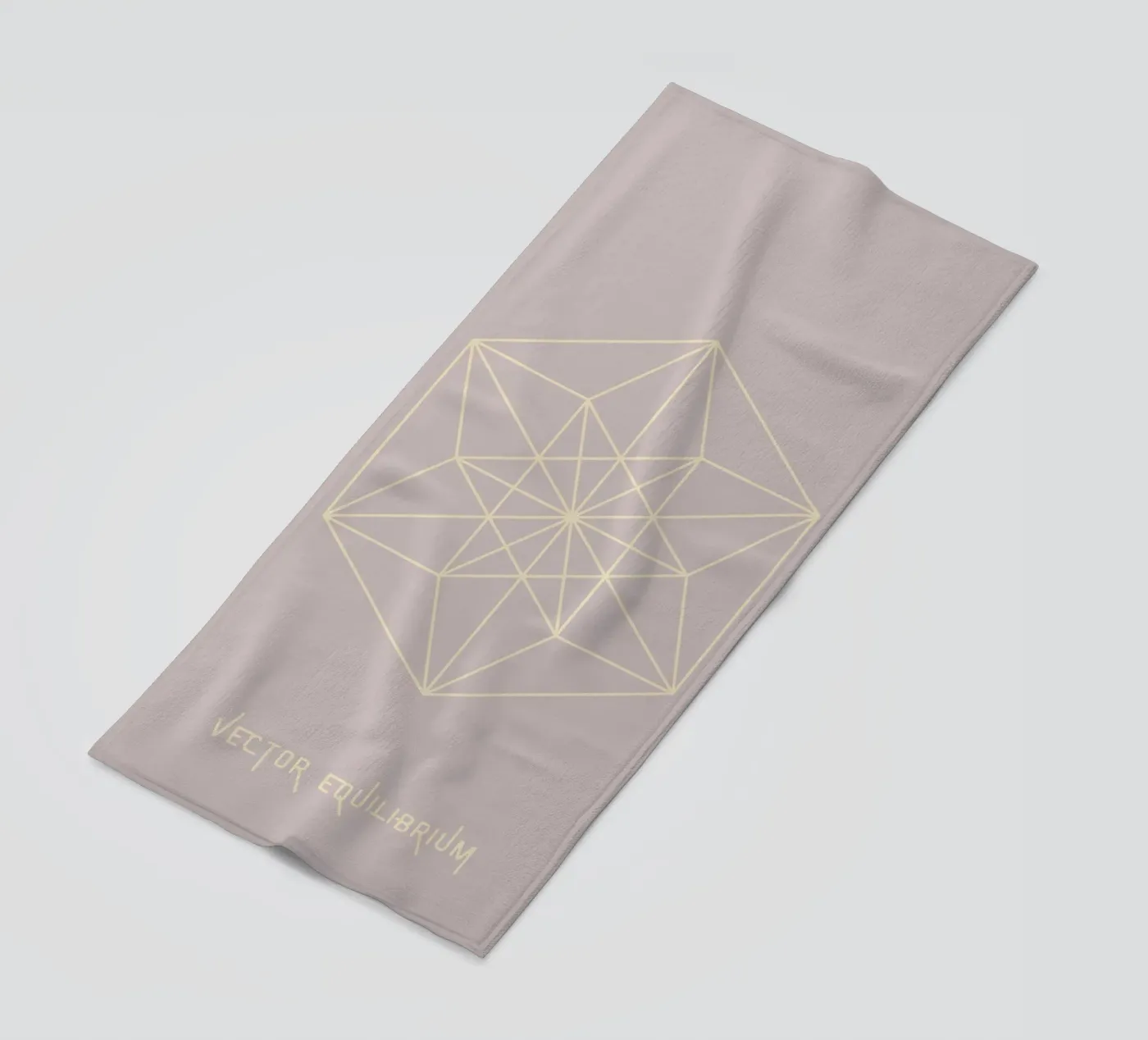 Vector Equilibrium strandhanddoek van isabels_wunderwelt_digital_art