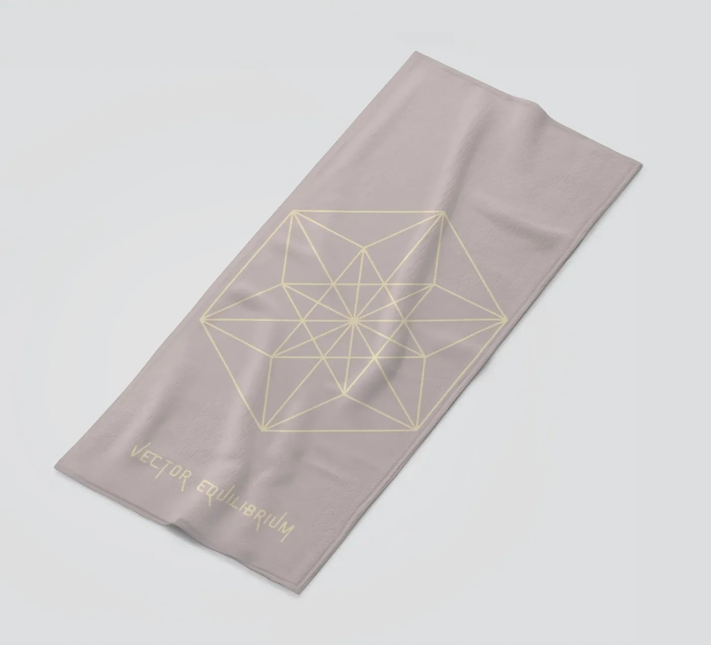 Vector Equilibrium strandhanddoek van isabels_wunderwelt_digital_art