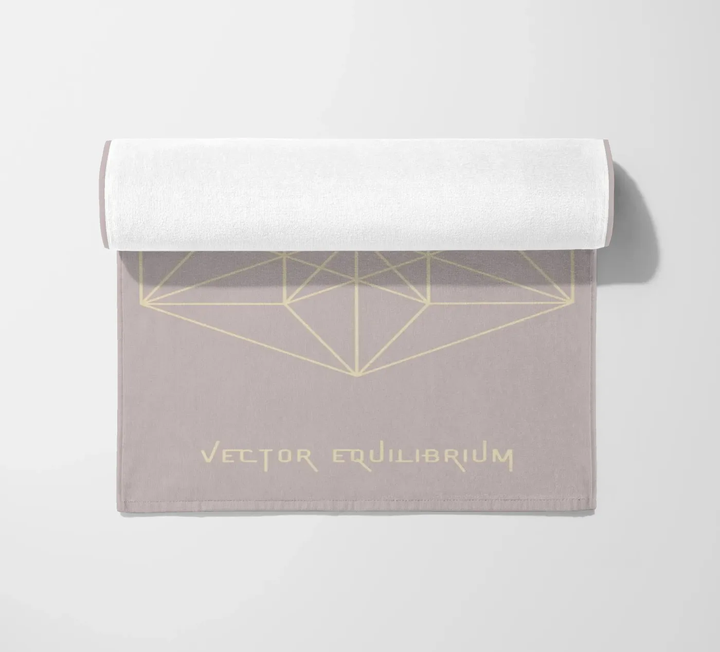 Vector Equilibrium strandhanddoek van isabels_wunderwelt_digital_art