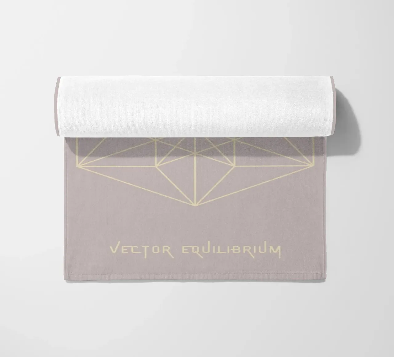 Vector Equilibrium strandhanddoek van AESTHETIC VIBES by Isabel