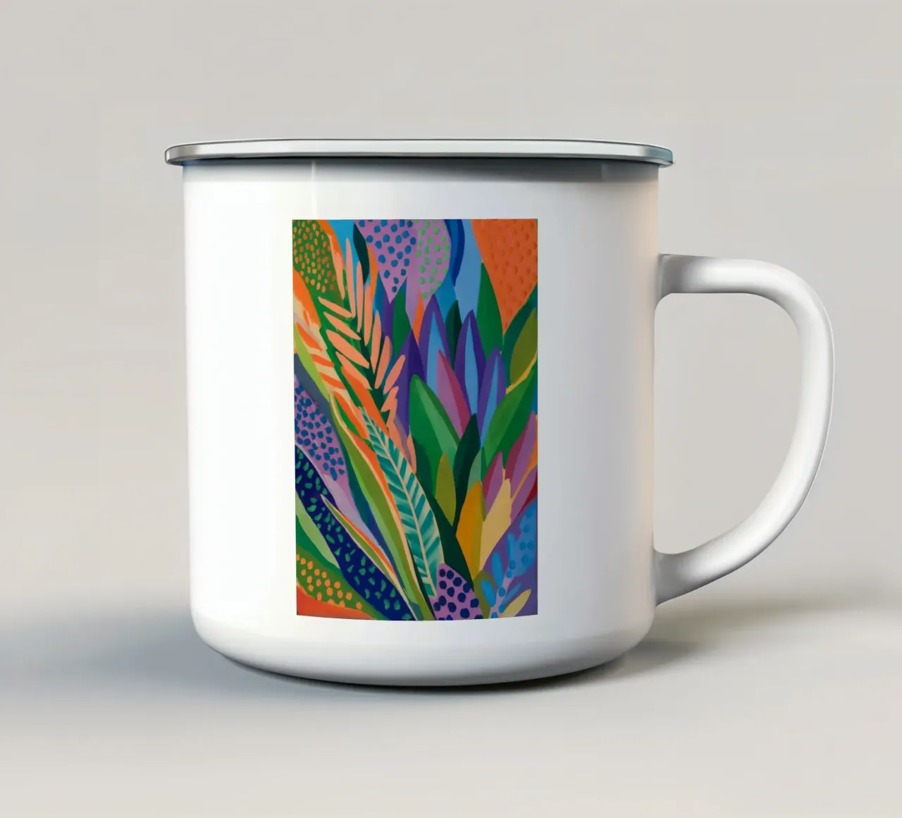 Armonia fogliare Blaze tazza in smalto da Zep Layers