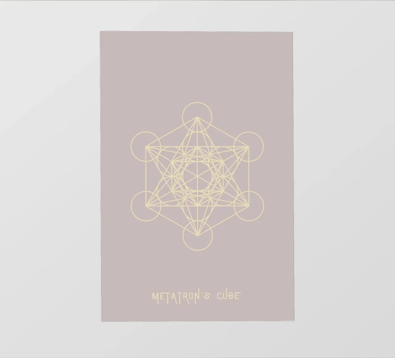 Metatron´s Cube pellicola backlit da AESTHETIC VIBES by Isabel