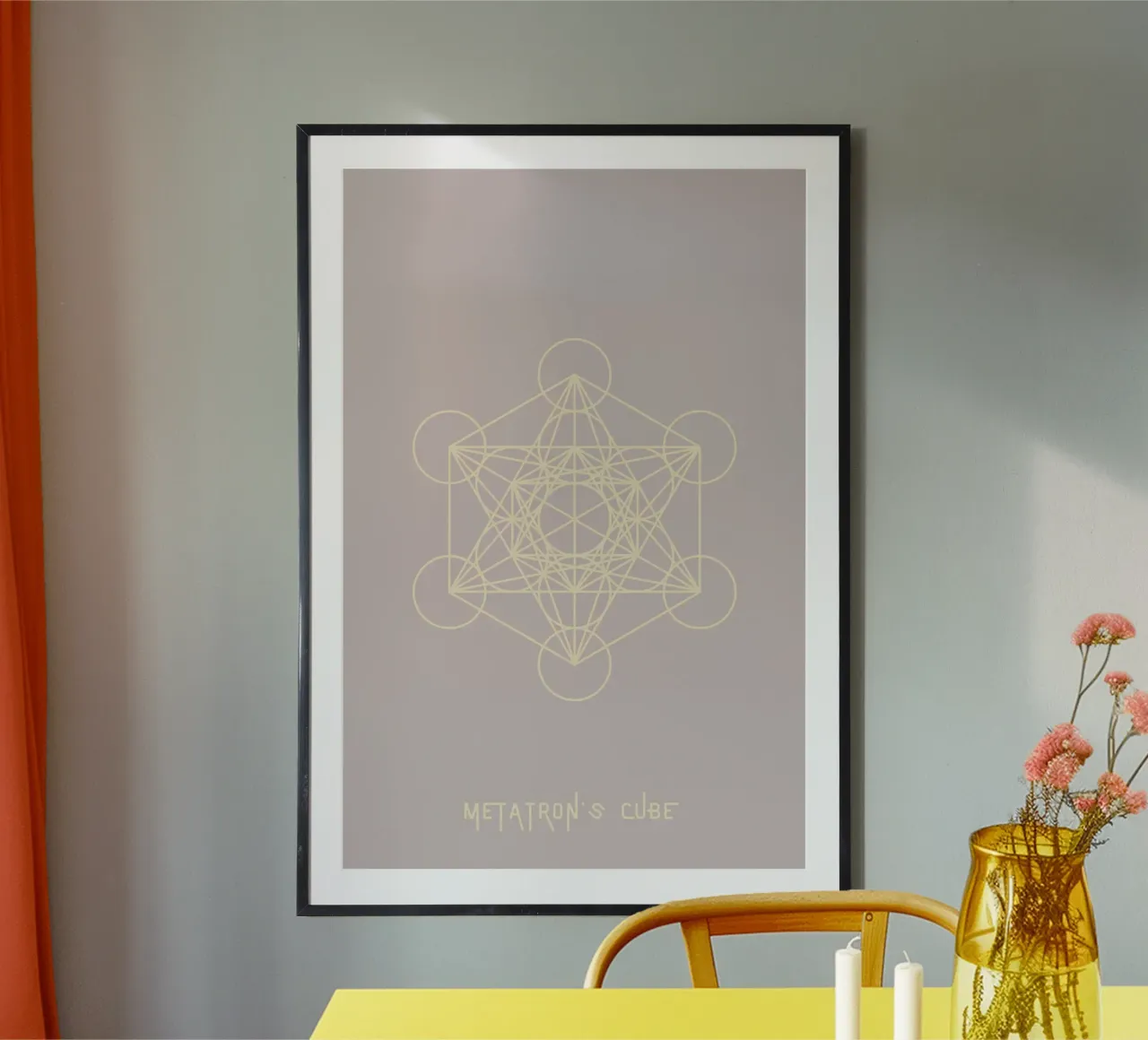 Metatron´s Cube poster da AESTHETIC VIBES by Isabel