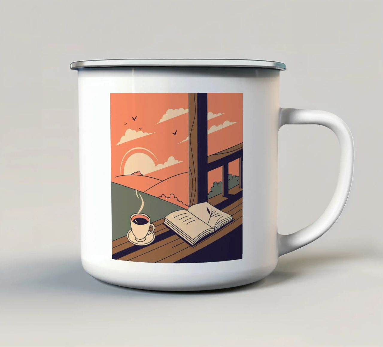 studio e salute tazza in smalto da hinity