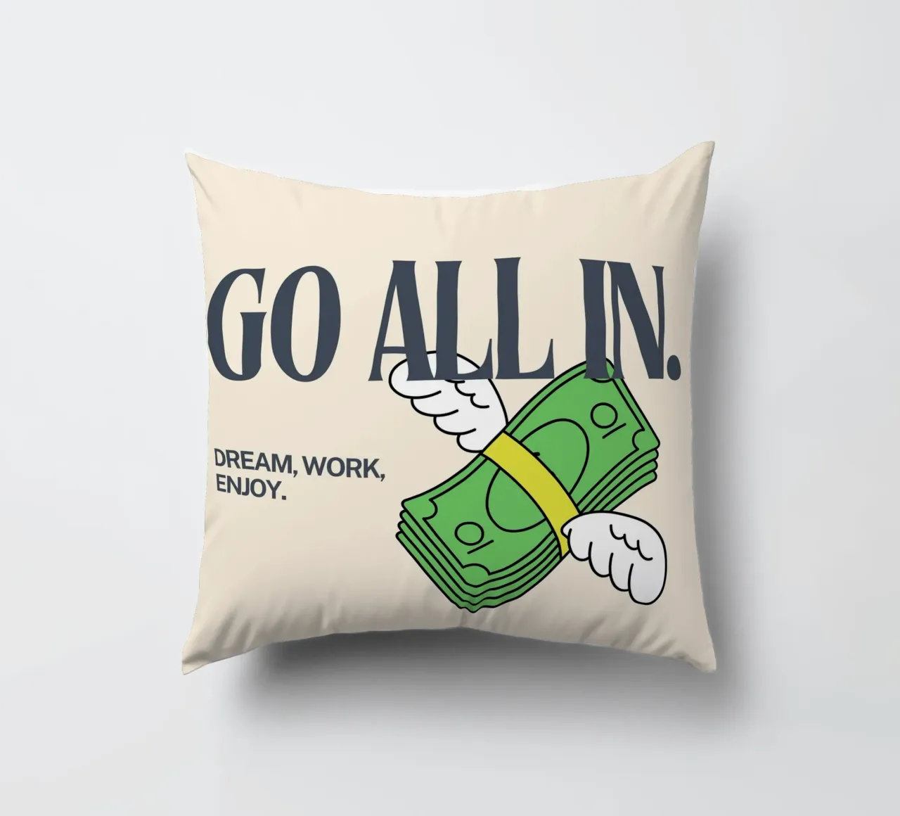 all in. cuscino da Ambition Wall