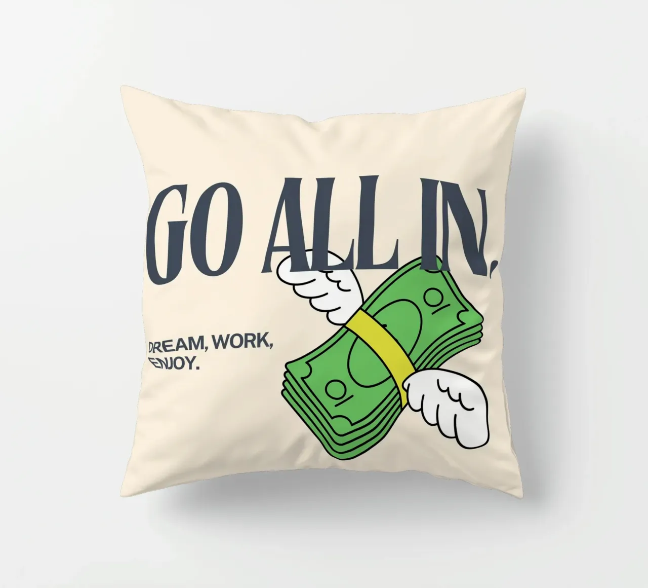 all in. cuscino da Ambition Wall