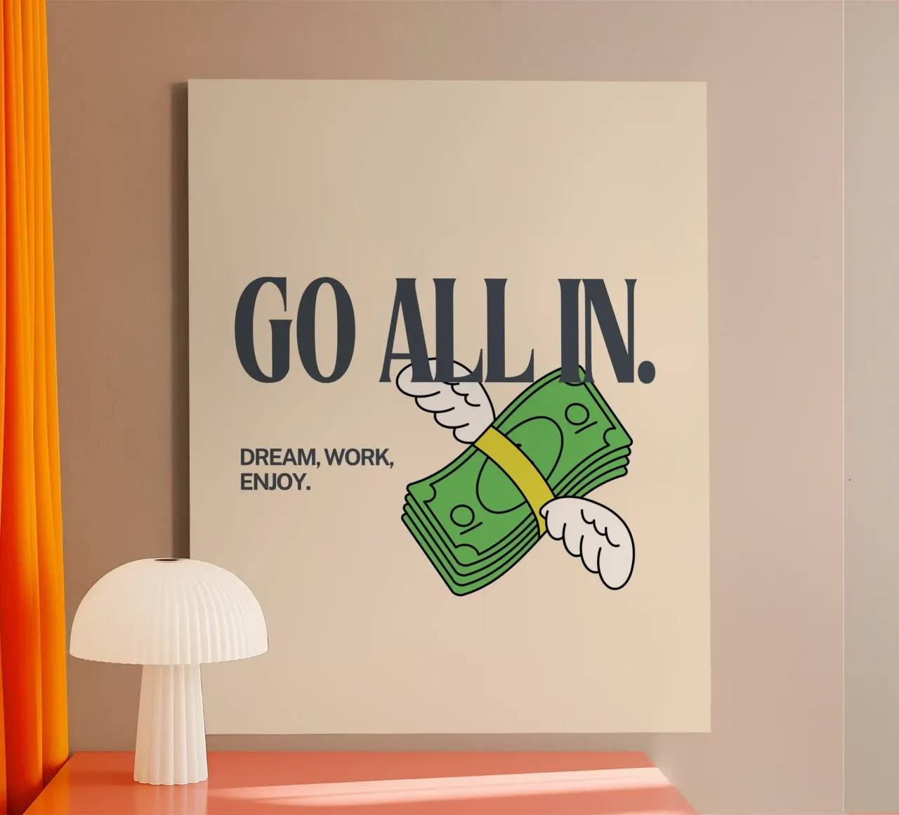 all in. tela da Ambition Wall