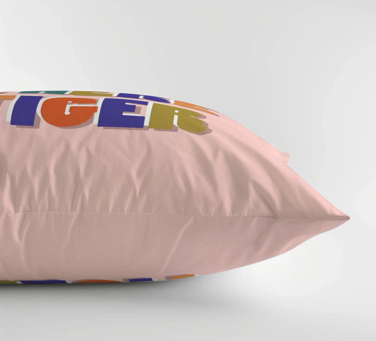 Easy There Tiger – Retro Fun Lettering Print decorative cushion by showmemars