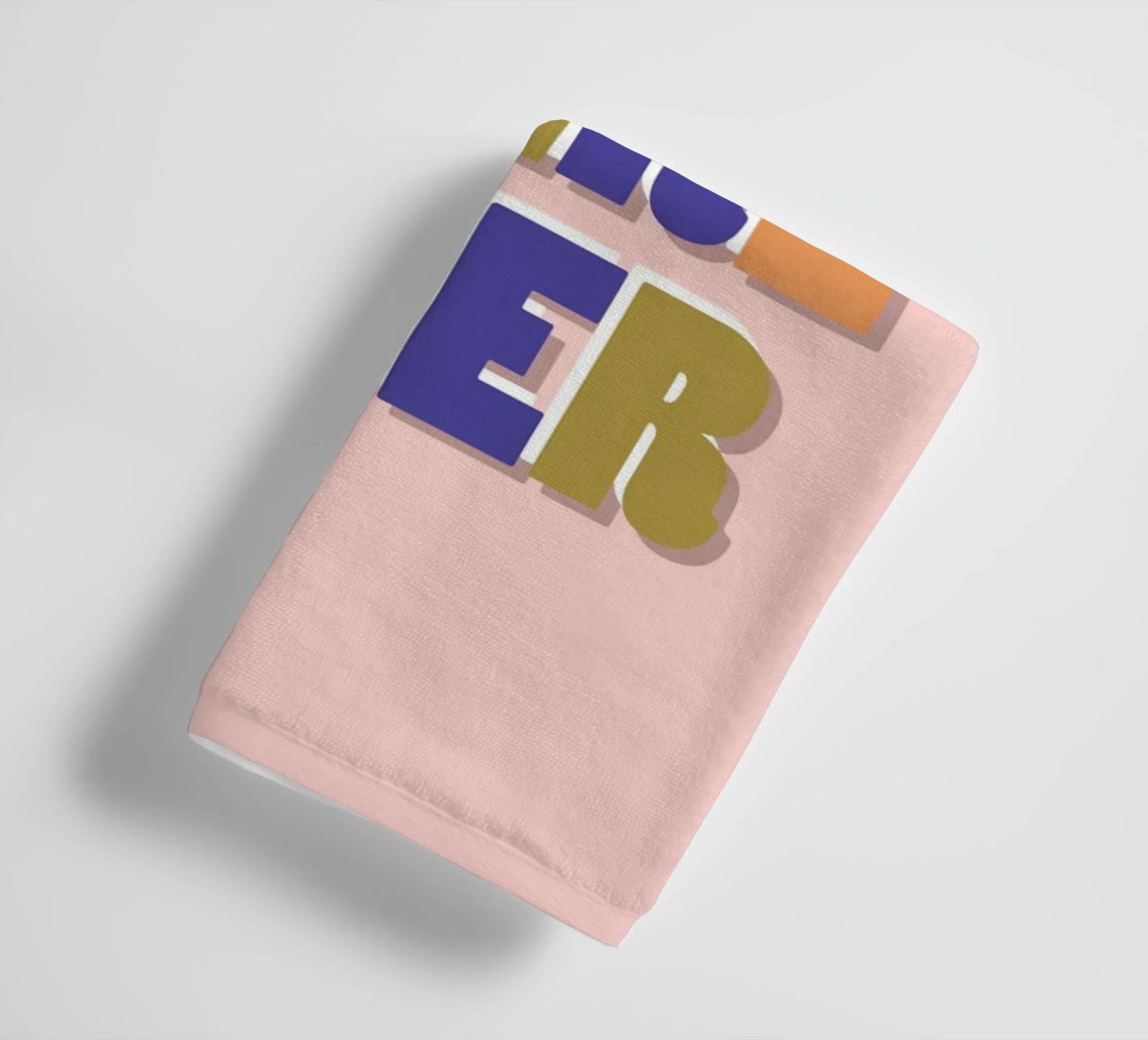 Easy There Tiger – Retro Fun Lettering Print towel by showmemars