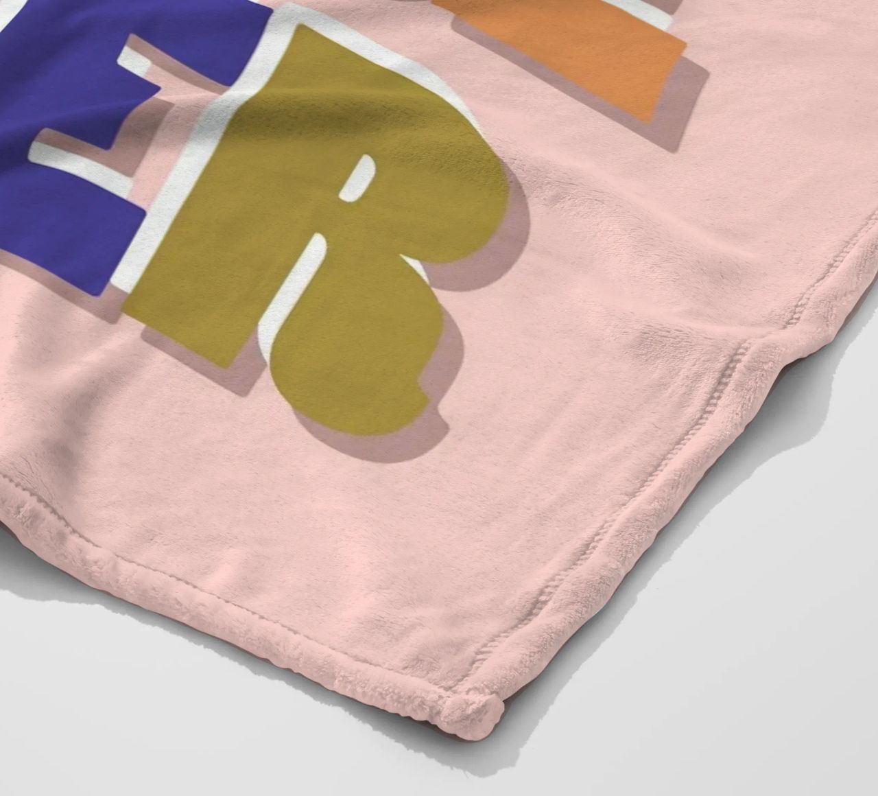 Easy There Tiger – Retro Fun Lettering Print fleece blanket by showmemars