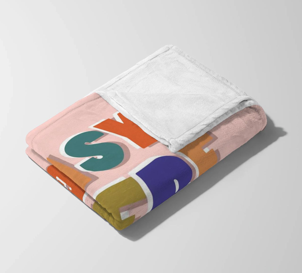 Easy There Tiger – Retro Fun Lettering Print fleece blanket by showmemars