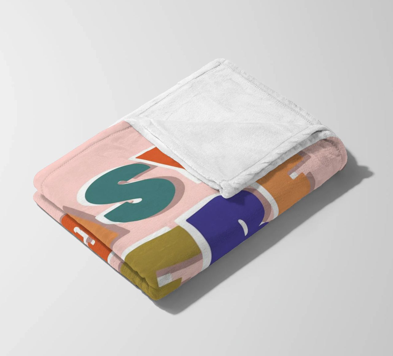 Easy There Tiger – Retro Fun Lettering Print fleece blanket by showmemars