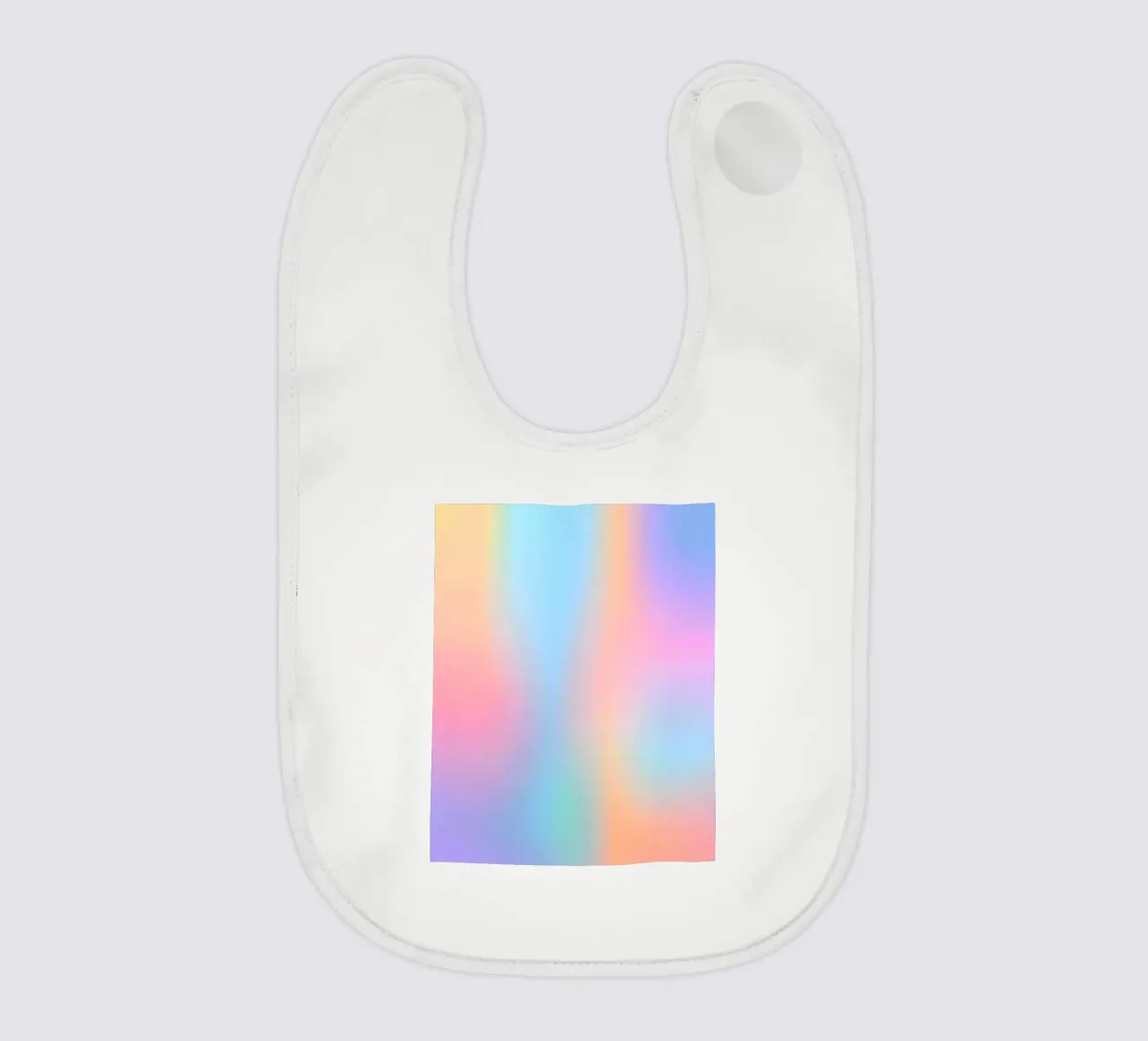 Iridescent Series / Holografisch Zacht Gradiënt baby slabbetje van 83oranges.com