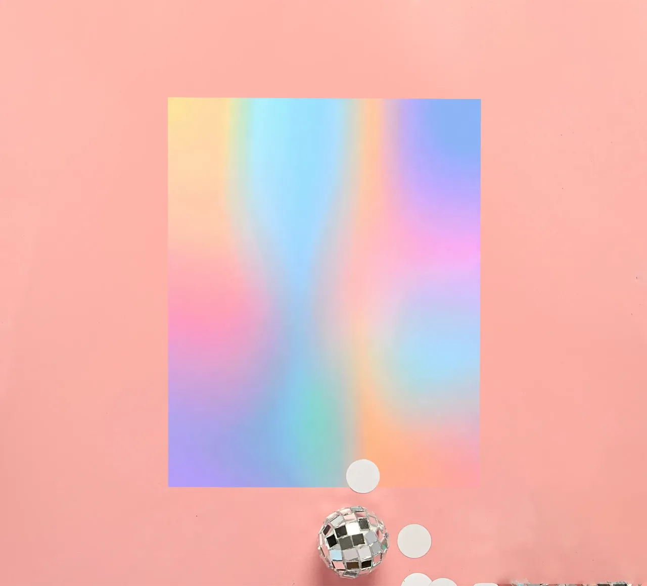 Iridescent Series / Holographic Soft Gradient sticker by 83oranges