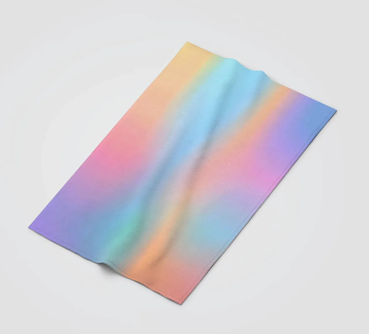 Serie Iridescente / Gradiente morbido olografico coperta in pile da 83oranges