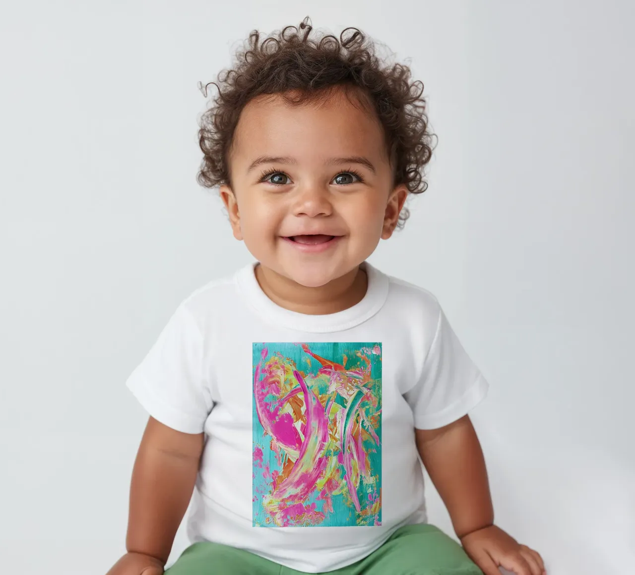 IDEAL GIFT 23 invers baby t-shirt by Thierry Vobmann Abstract painting