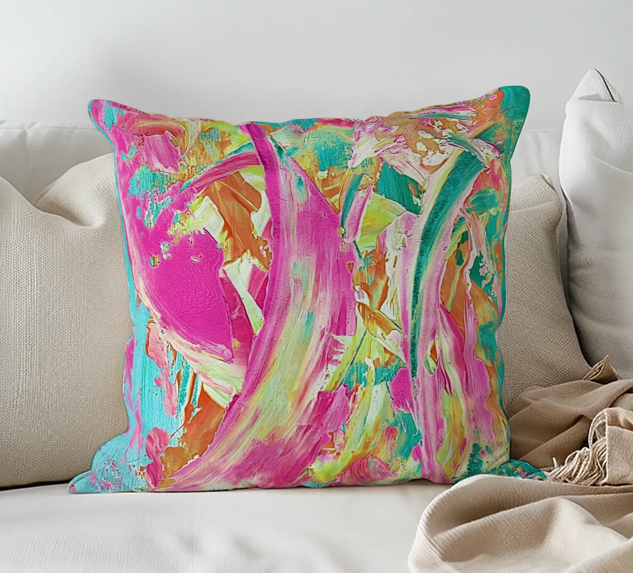 IDEAL GIFT 23 invers cuscino da Thierry Vobmann Abstract painting