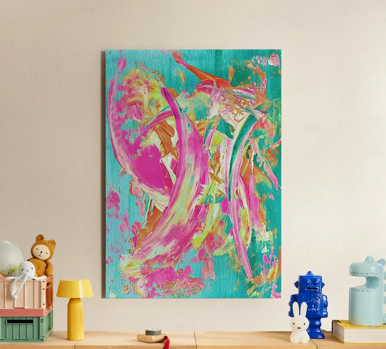 IDEAL GIFT 23 invers alu-dibond by Thierry Vobmann Abstract painting