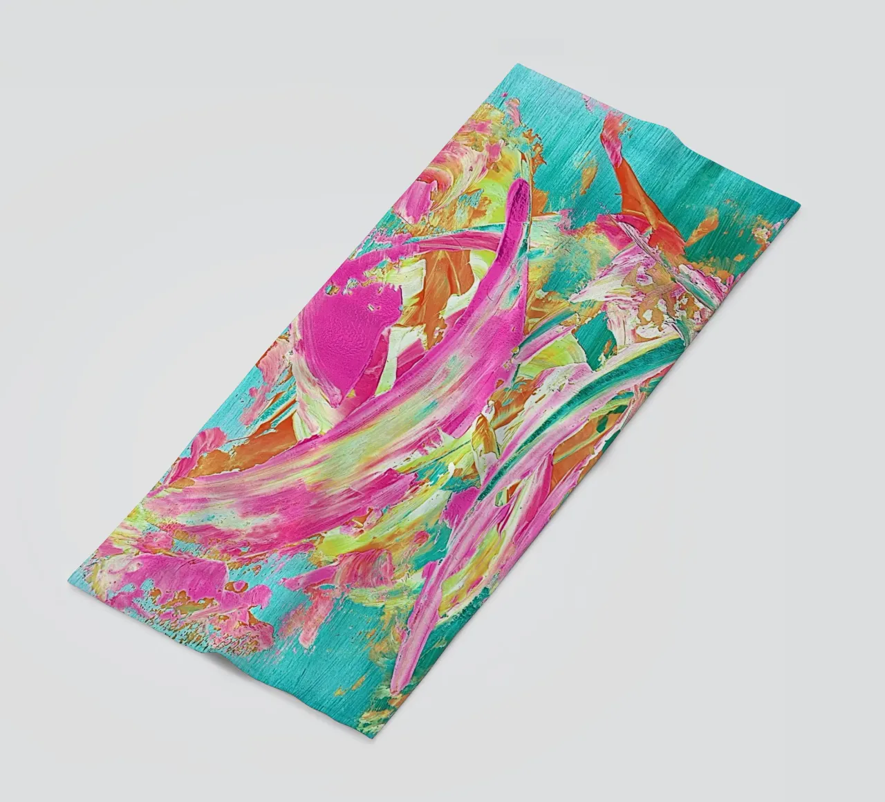 IDEAL GIFT 23 invers beach towel by Thierry Vobmann Abstract painting