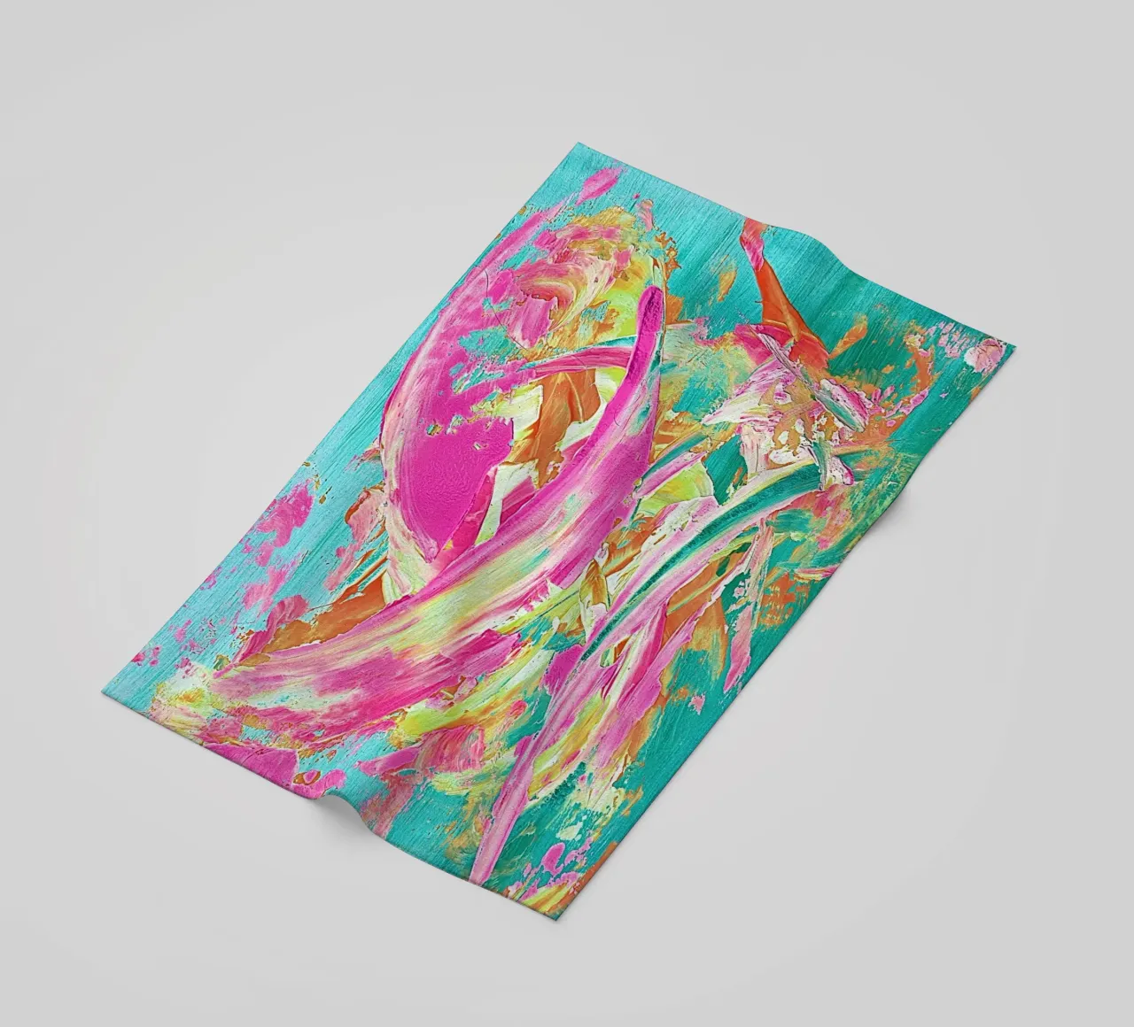 IDEAL GIFT 23 invers beach towel by Thierry Vobmann Abstract painting
