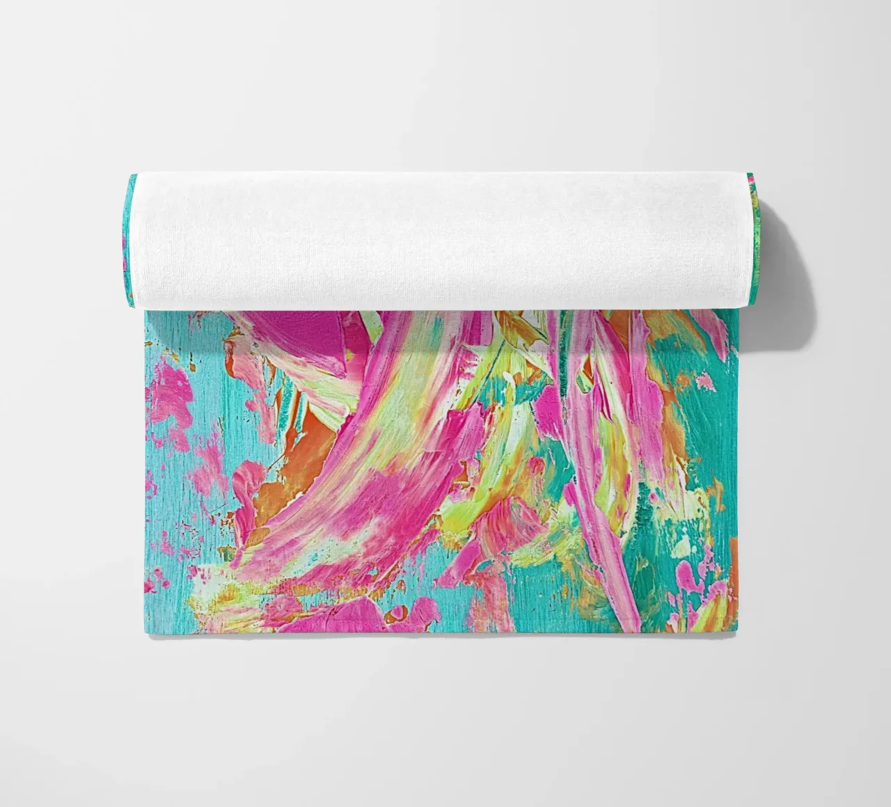 IDEAL GIFT 23 invers beach towel by Thierry Vobmann Abstract painting