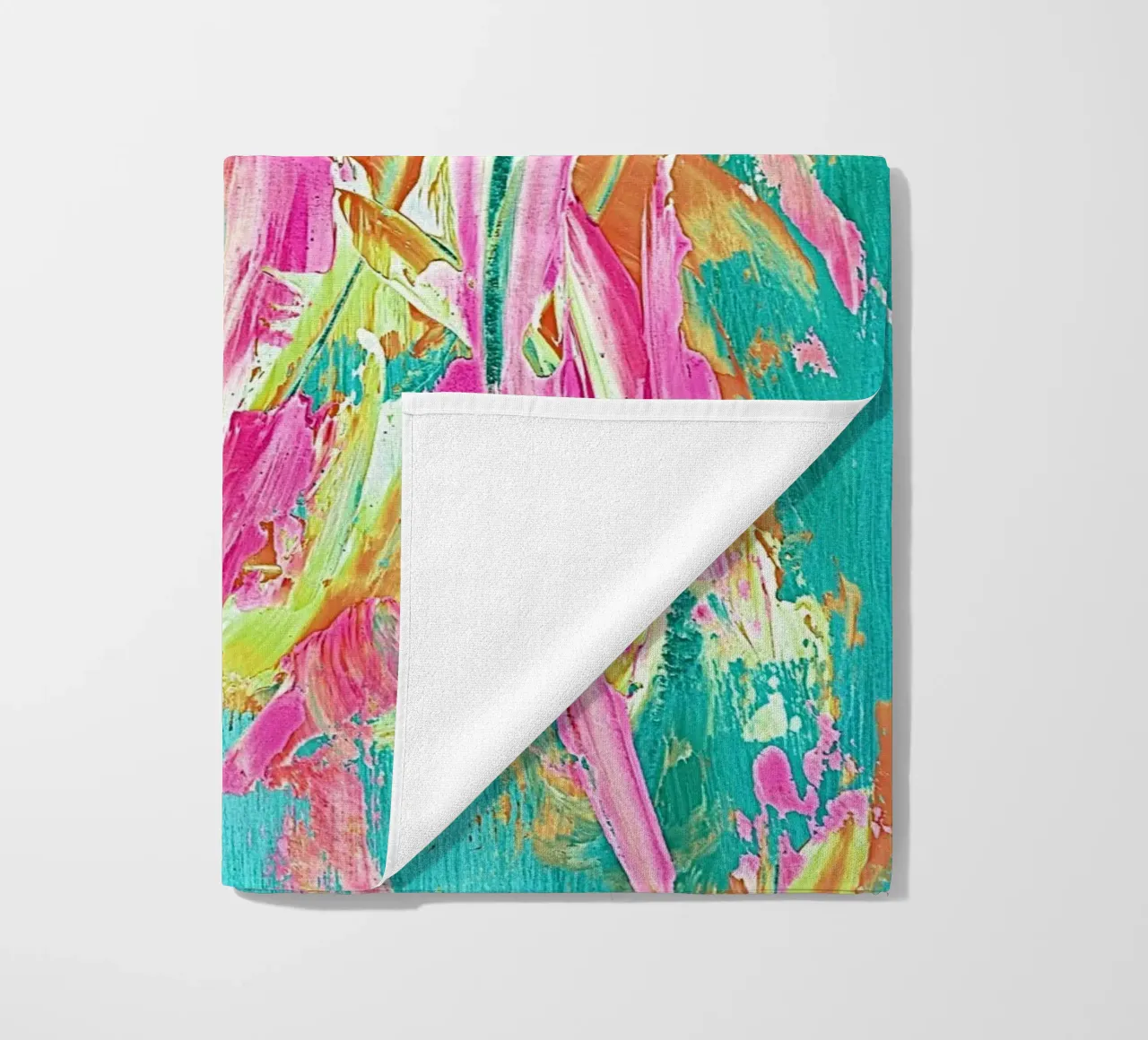 IDEAL GIFT 23 invers beach towel by Thierry Vobmann Abstract painting