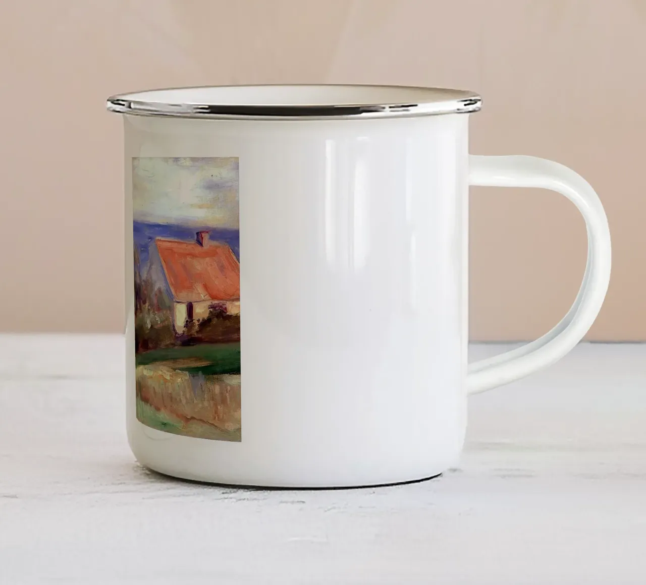 Edvard Munch Arte tazza in smalto da Brooke