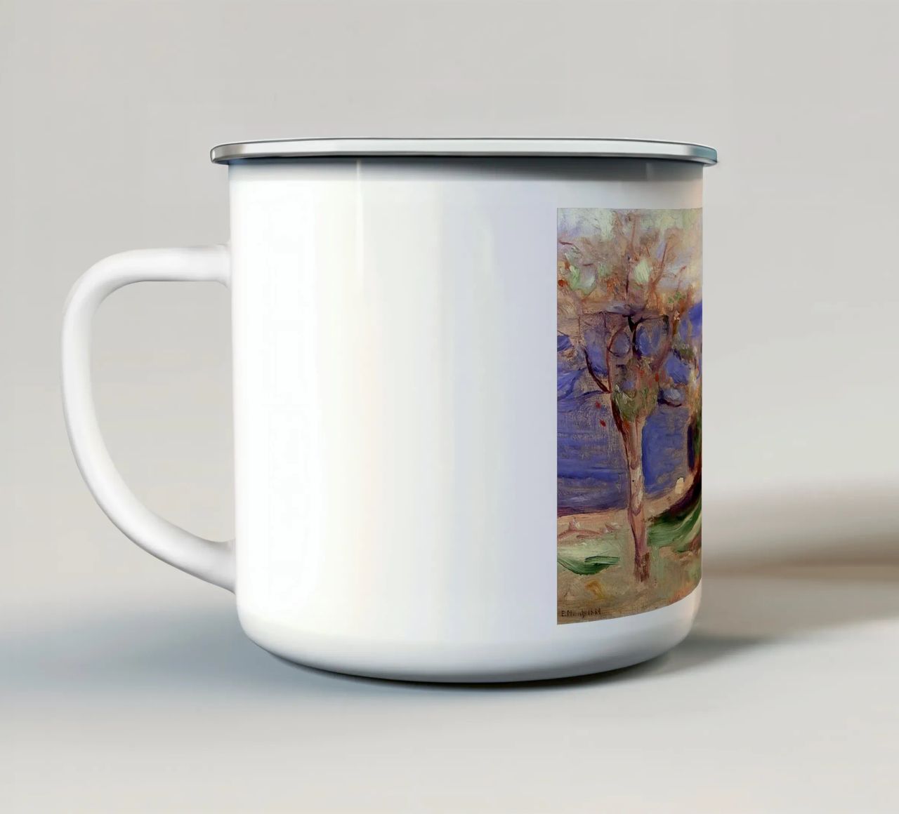 Edvard Munch Arte tazza in smalto da Brooke